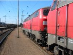 A 218 class diesel waits for an assignment